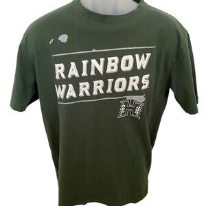 UH University of Hawaii Manoa Rainbow Warriors Tee Shirt Men M Medium